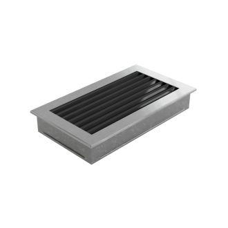 Grelha de Ventilação Inox Persiana Fixa 17x30cm