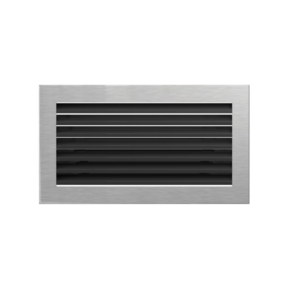 Grelha de Ventilação Inox Persiana Fixa 17x30cm 30SZ/FRESH