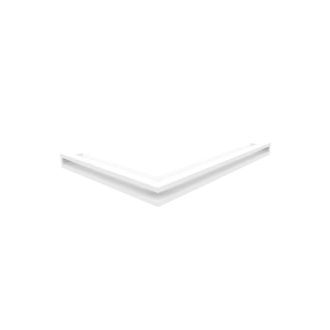 Grelha de Ventilação Canto Direito 76,6x54,7x6cm Branca