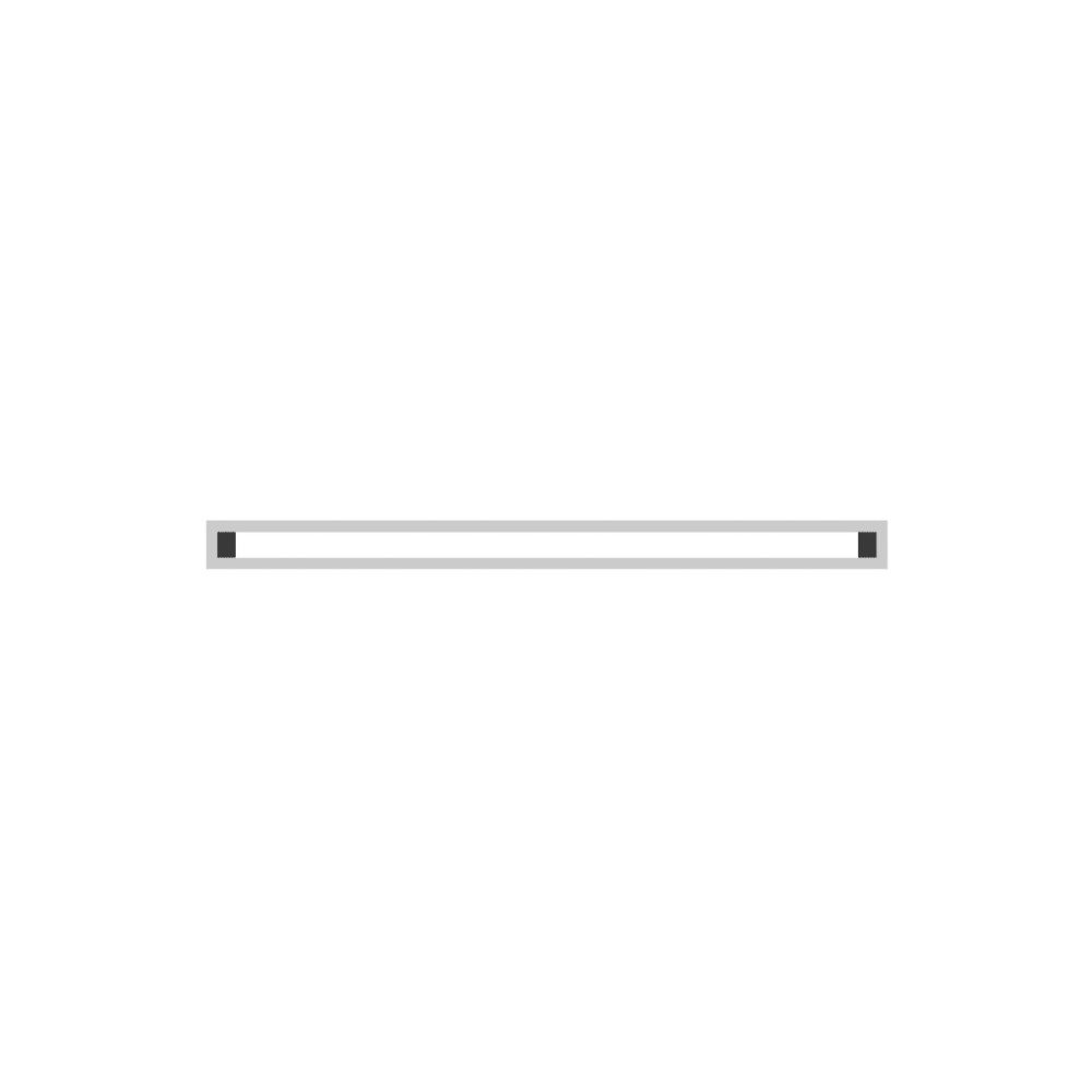 Grelha de Ventilação Inox Tunel 6x100cm TUNEL/6/100/SZ