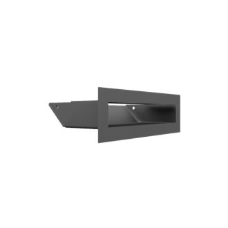 Grelha de Ventilação Grafite Slim 6x20cm