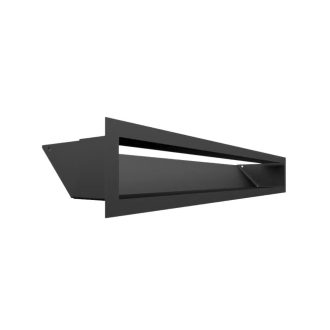 Grelha de Ventilação Preta Slim 9x60cm