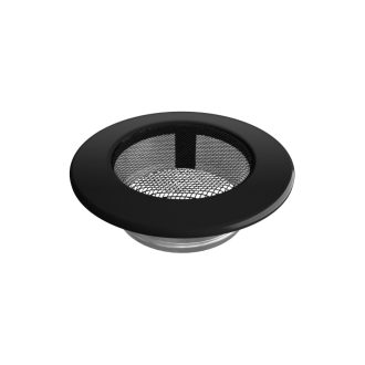 Grelha de Ventilação Redonda 150mm Preto