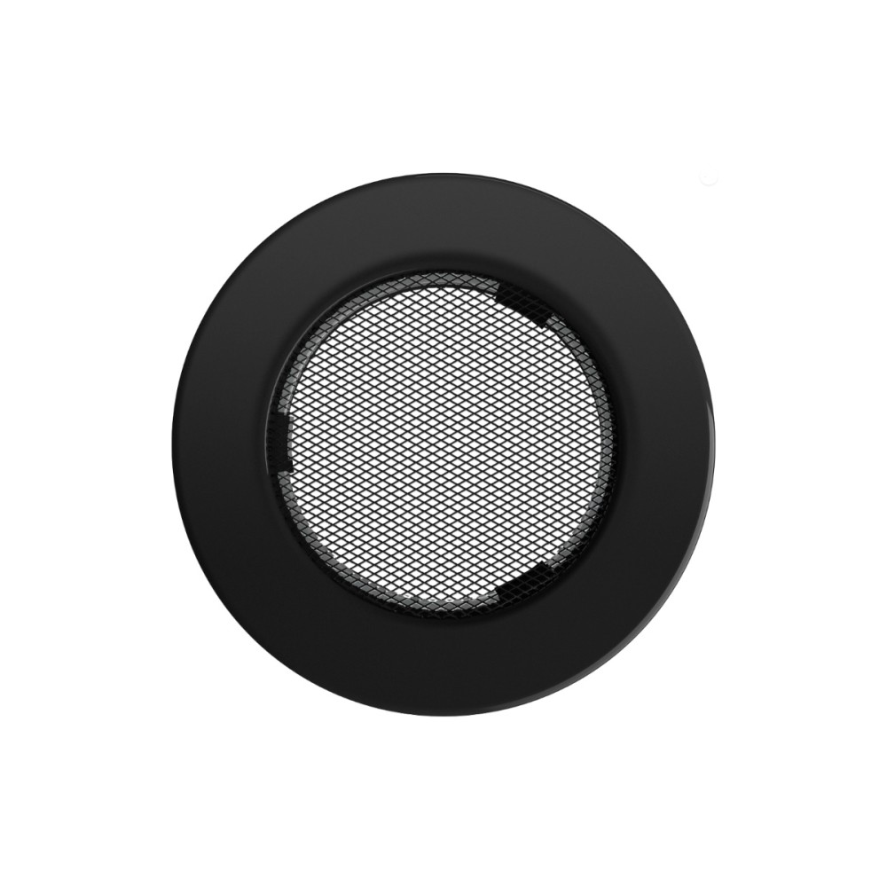 Grelha de ventilação redonda 150mm preto FI/150C