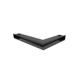 Grelha de Ventilação Canto Esquerdo 76,6x54,7x6cm Preta