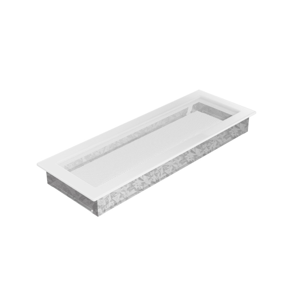 Grelha de ventilação branca 17x49 cm