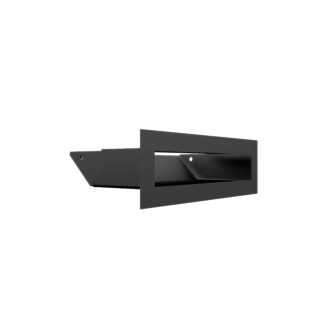 Grelha de Ventilação Preta Slim 6x20cm