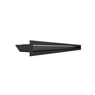 Grelha de Ventilação Preta Slim 6x100cm