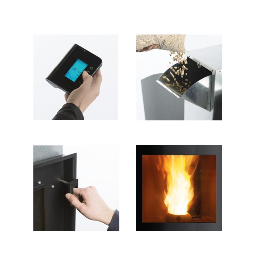 Recuperador a Pellet Idro 30 kW Magikal MK 30 – Aquecimento Central