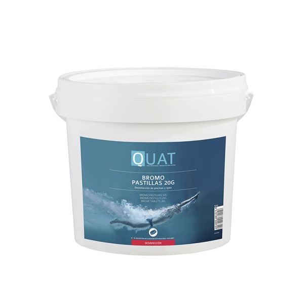 Piscina Químico QUAT Bromo Pastilhas 20g 1Kg