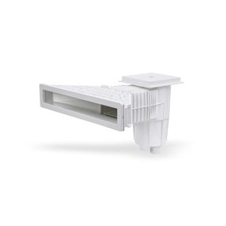 Skimmer Glass Estreito ABS Branco para Piscina Liner/Betão