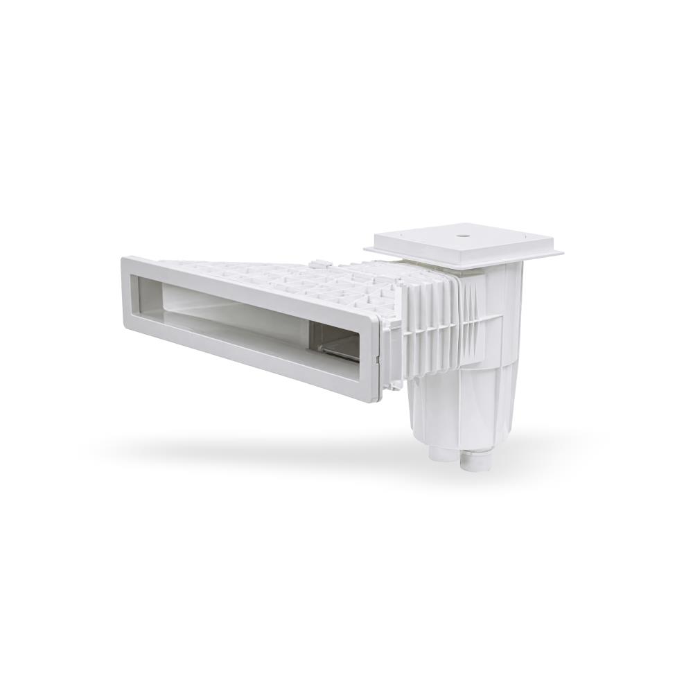 Skimmer Glass Estreito ABS Branco para Piscina Liner/Betão