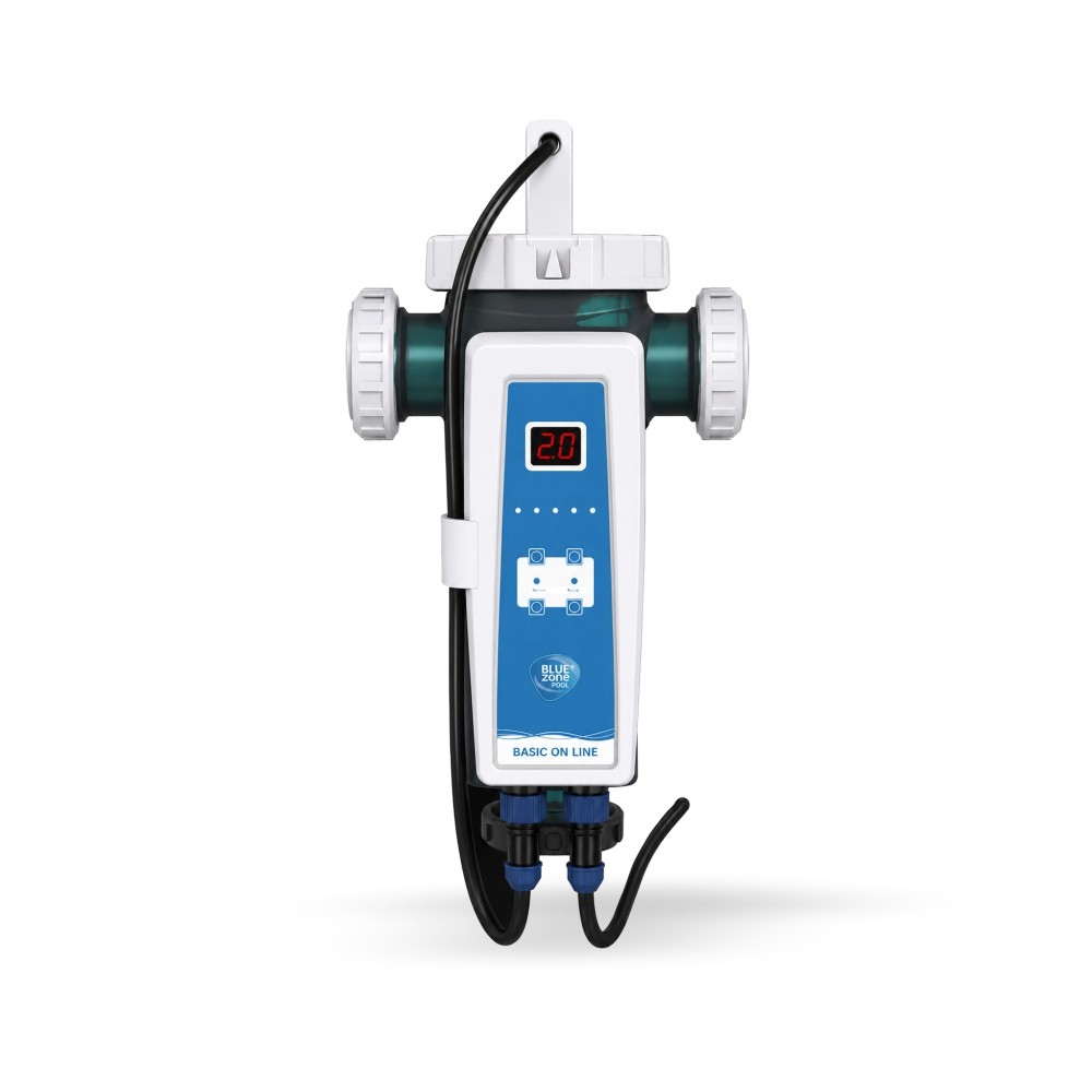 Piscina Dosagem Máquina de Eletrólise Salina Basic On-Line 10 g/h 35-50M3