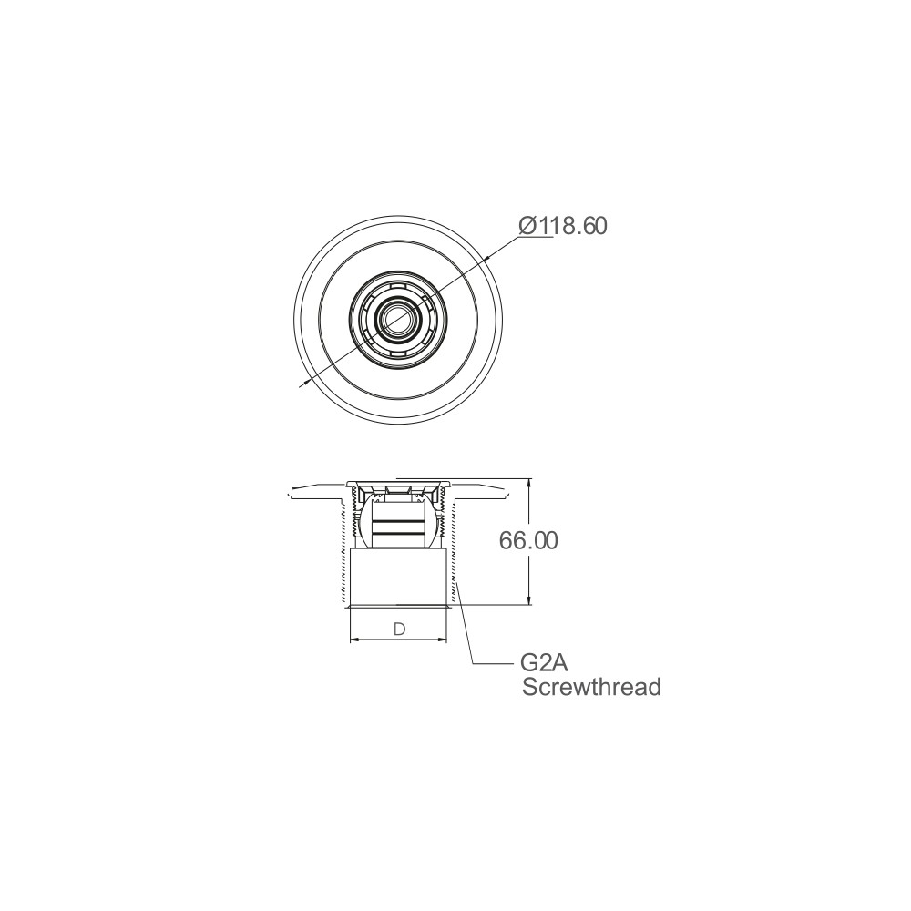 Boca de Impulsão Superpool para Piscina Liner