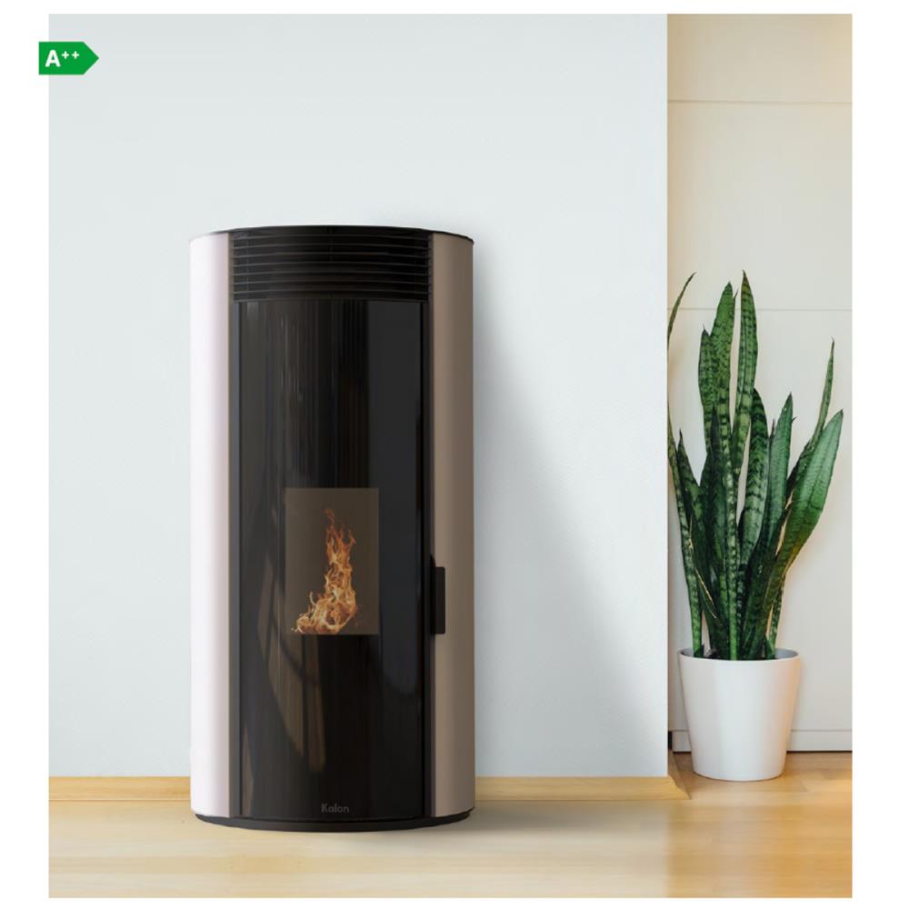 Salamandra a Pellet Ar Ventilado 8 kW Kalon Klizia Sable