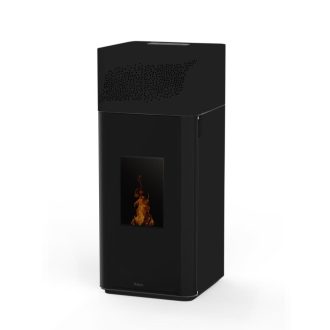 Salamandra a Pellet Ar Ventilado 8 kW Kalon EMI Preta
