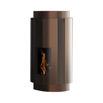 Salamandra a Pellet Ar Ventilado 8 kW Kalon Lila Cobre