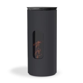 Salamandra a Pellet Ar Ventilado 8 kW Kalon Graft Cinza Antracite