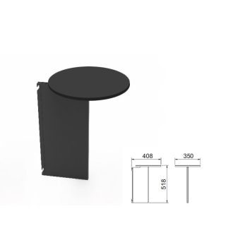 Mesa Baixa de Suporte para Salamandra Graft Preta
