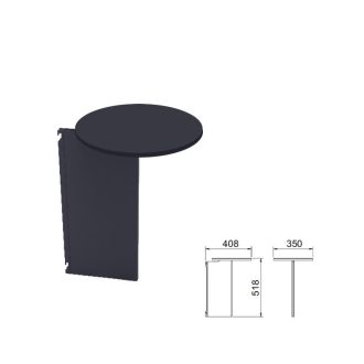 Mesa Baixa de Suporte para Salamandra Graft Grigio Antracite