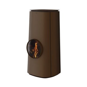 Salamandra a Pellet Ar Ventilado 8 kW Kalon Rise Ferrugem