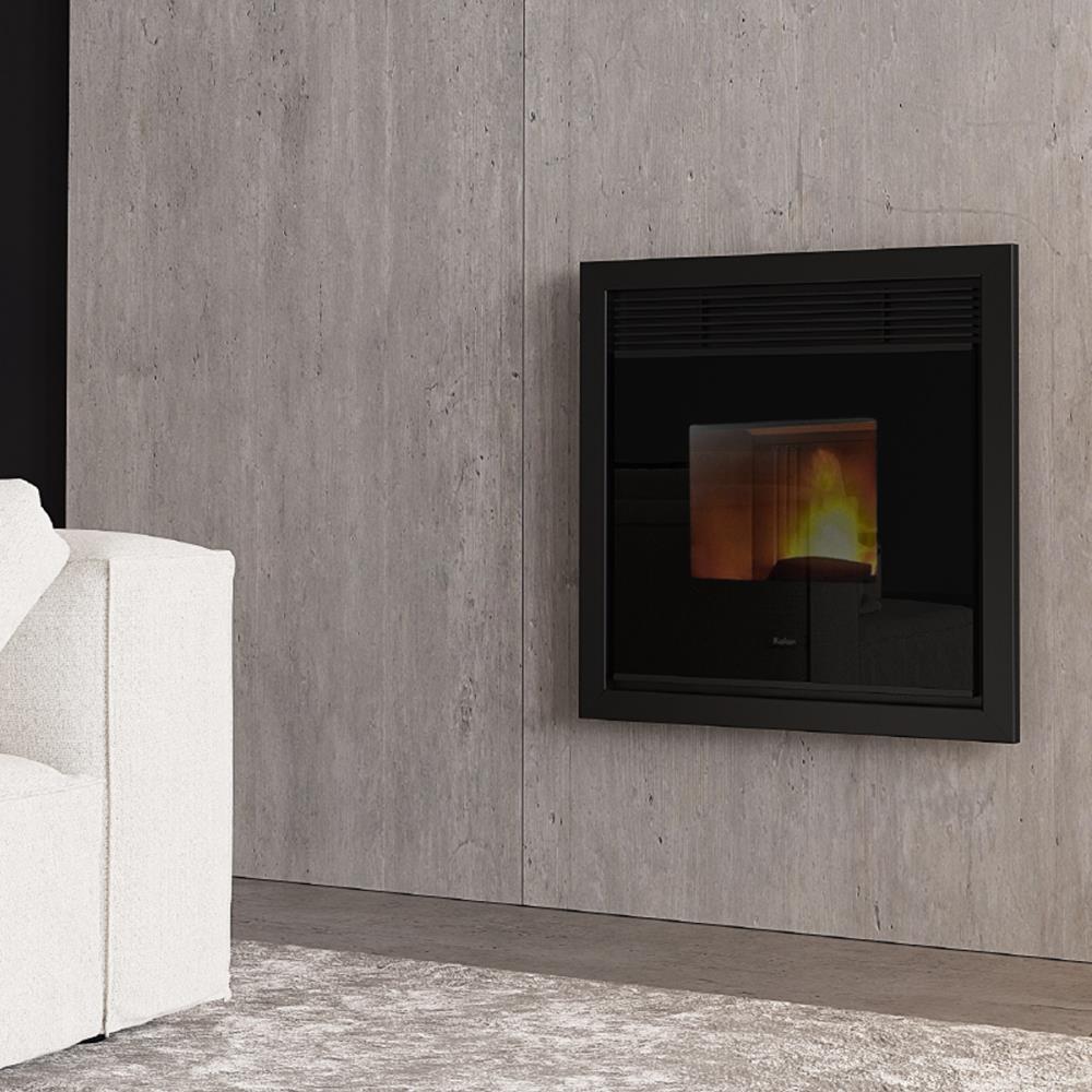 Recuperador a Pellet Ar Ventilado 8 kW Kalon Arkos - Vidro Mágico