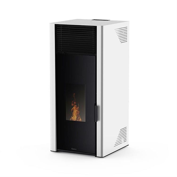 Salamandra a Pellet Ar Ventilado 8 kW Kalon Alysa Branca