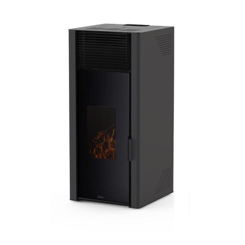 Salamandra a Pellet Ar Ventilado 12 kW Kalon Alysa Grigio Antracite