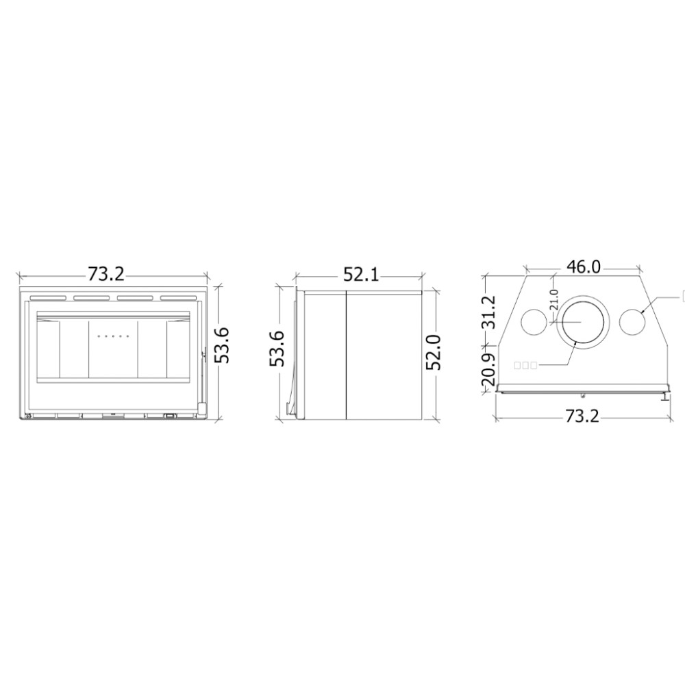 Recuperador Ar Quente 12 kW Ventilado Thermozel Clear 70