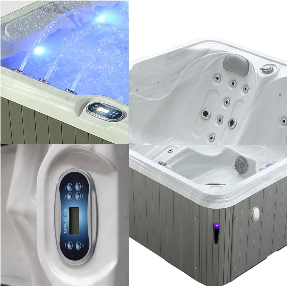 Jacuzzi Capri 5 Pessoas 2000x2000x780mm Cinza