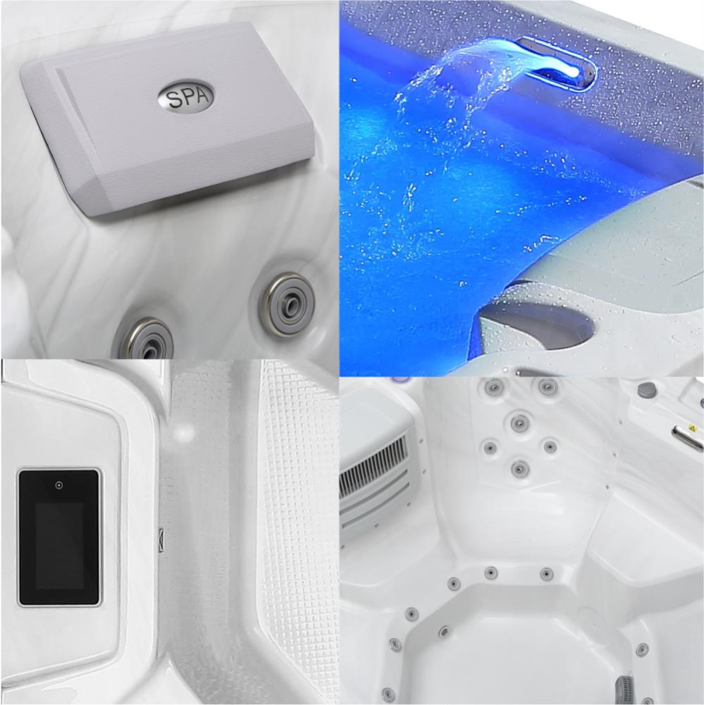 Jacuzzi Mikonos 5 Pessoas 2000x2000x880mm Cinza SHC