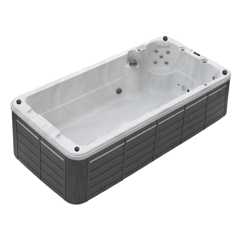Piscina Jacuzzi de hidromassagem Fiji 2 + Pessoas 4600x2200x1200mm Cinza