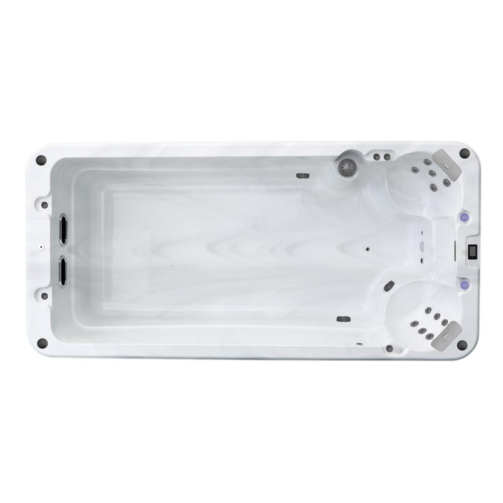 Piscina Jacuzzi de hidromassagem Fiji 2 + Pessoas 4600x2200x1200mm Cinza