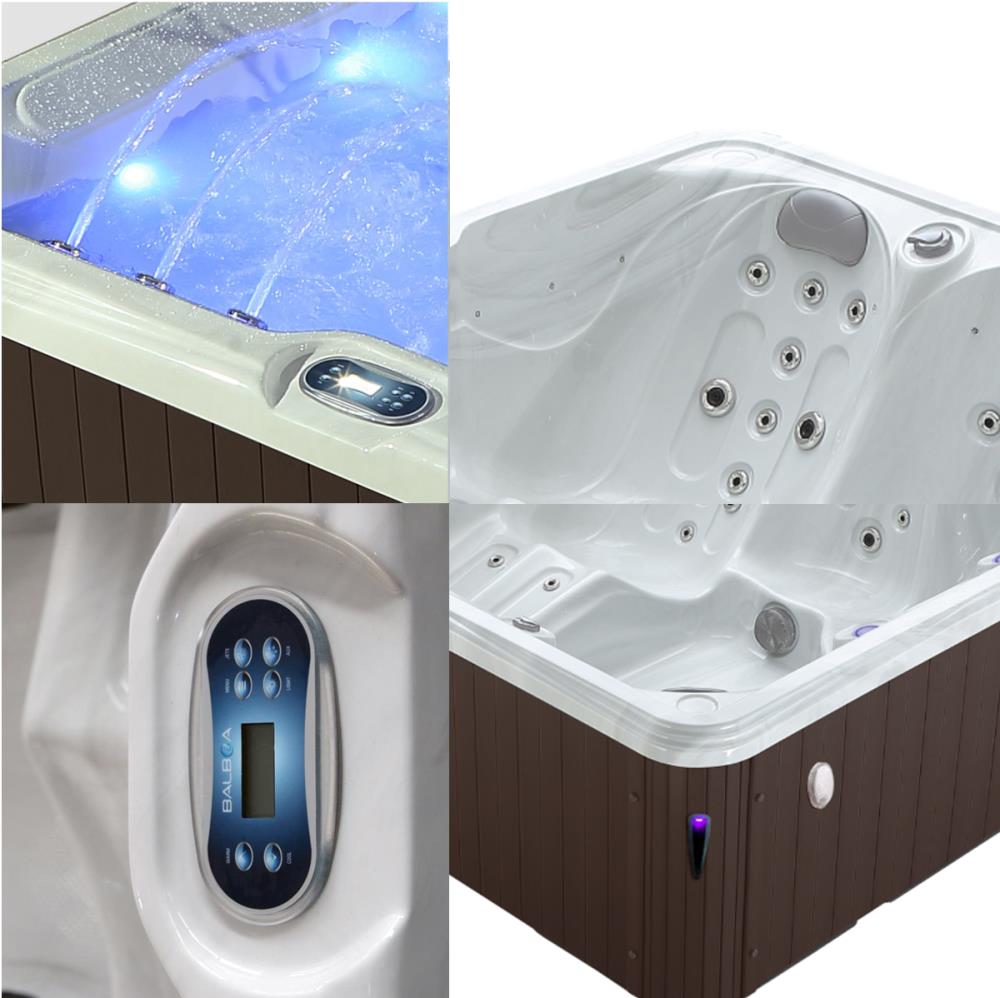 Jacuzzi Capri 5 Pessoas 2000x2000x780mm Castanho