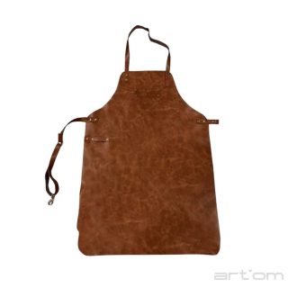 Avental Couro Vintage BBQ Artom