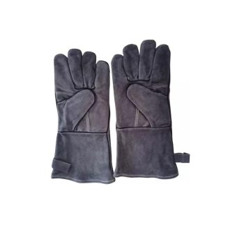 Luvas de Couro Alta Temperatura BBQ Artom