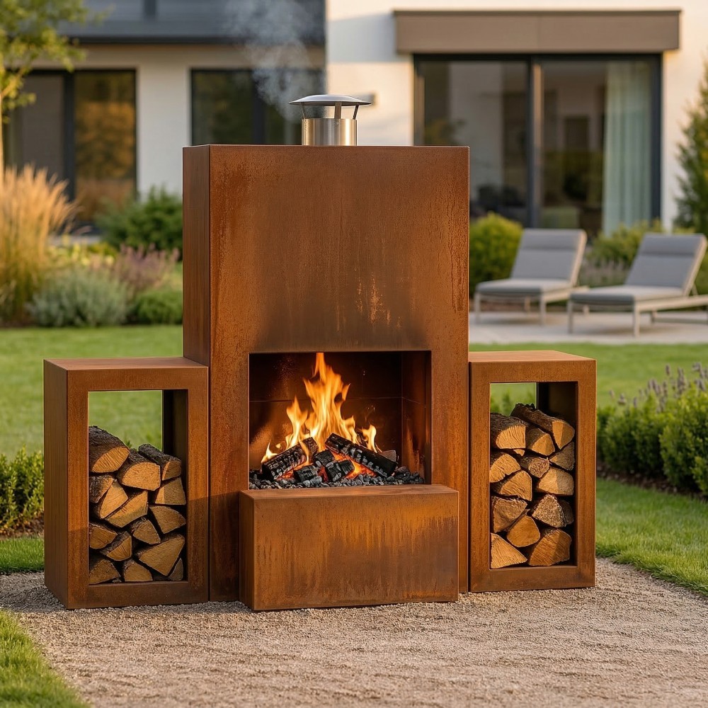 Barbecue a Lenha Artom Tandoori Aço Corten