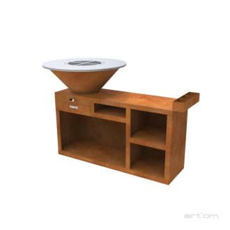Barbecue a Lenha Artom Shish XL Aço Corten