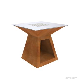 Barbecue a Lenha Artom Souvlaki Aço Corten