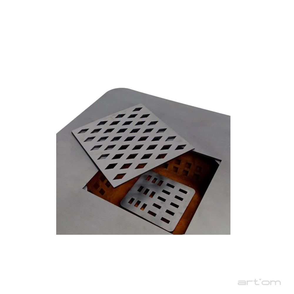 Barbecue a Lenha Artom Souvlaki Aço Corten