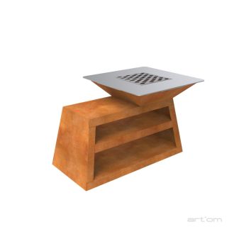 Barbecue a Lenha Artom Souvlaki XL Aço Corten