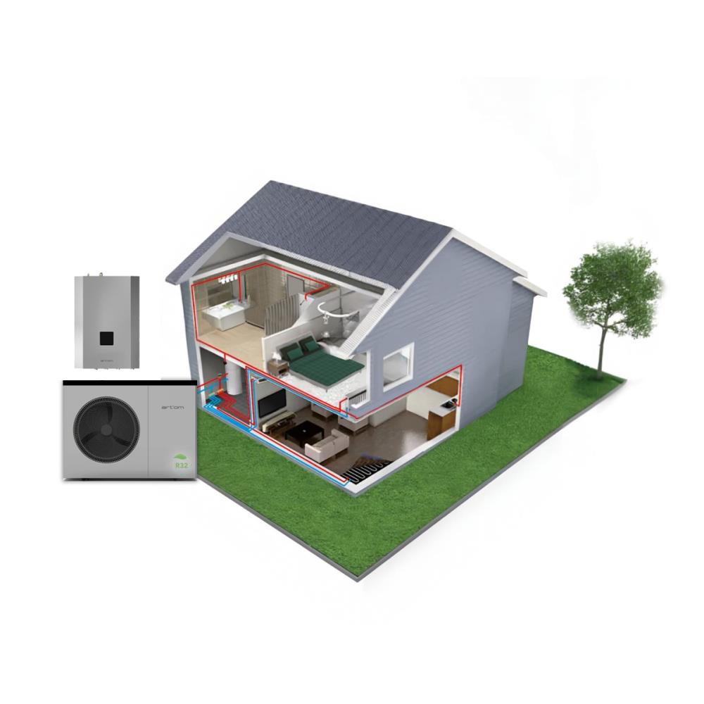 Bomba de Calor Climatização Artom 13kW Inverter Split EVI DC R32 Trifásica