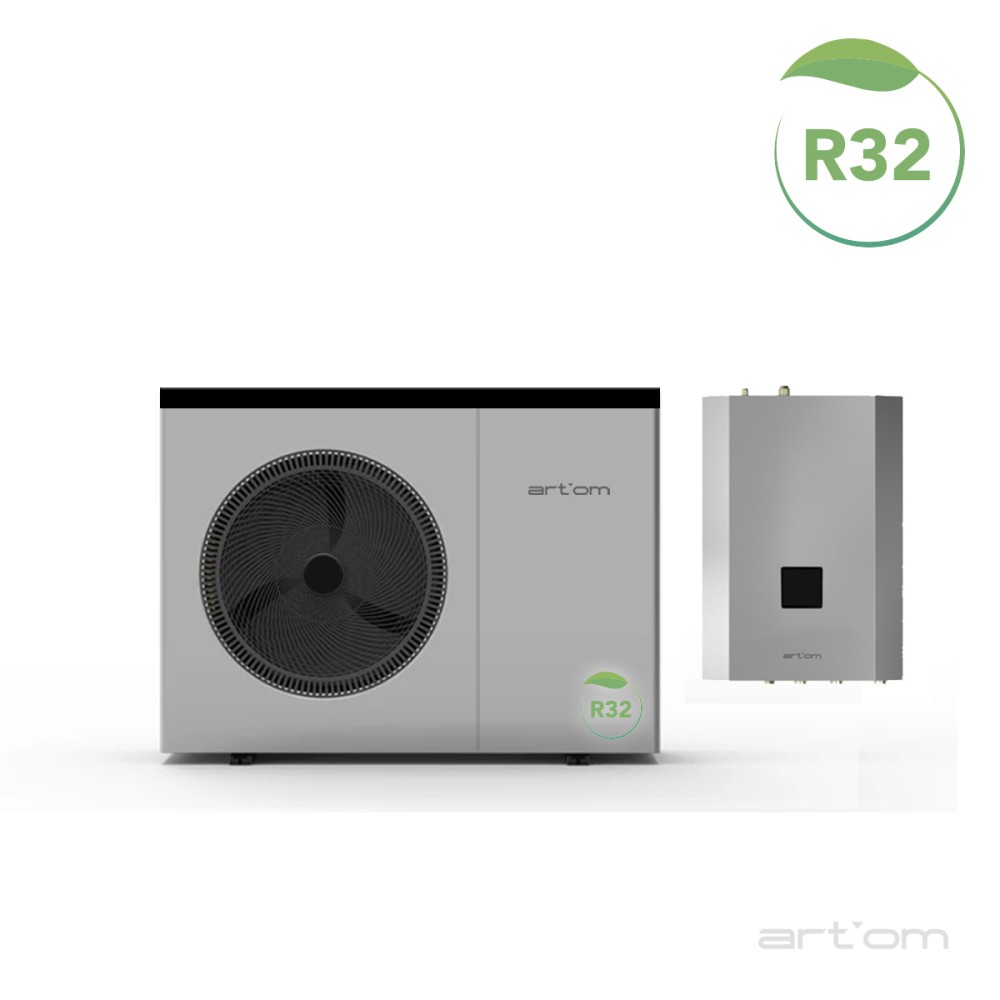 Bomba de Calor Climatização Artom 13kW Inverter Split EVI DC R32 Monofásica