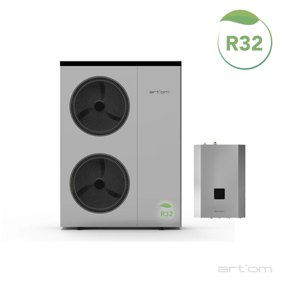 Bomba de Calor Climatização Artom 18kW Inverter Split EVI DC R32 Trifásica