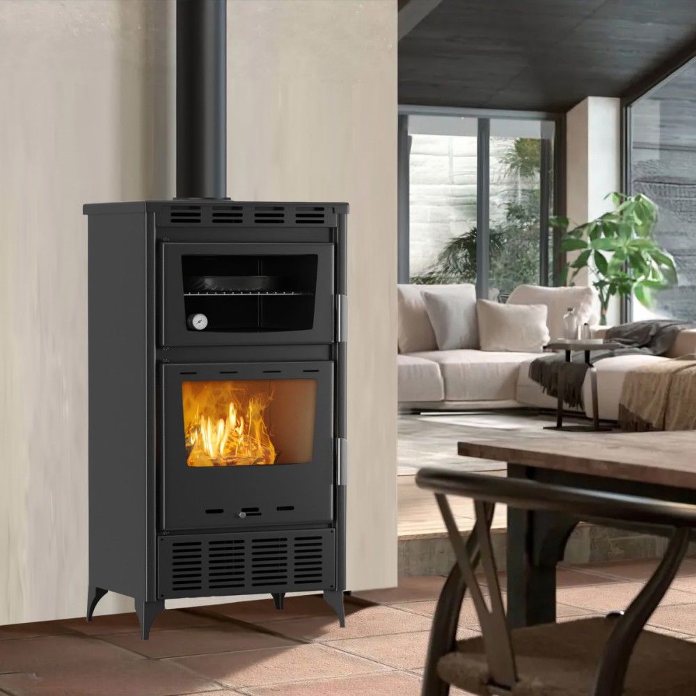 Salamandra a Lenha Artom Sequoia Ventilada 18kW com Forno