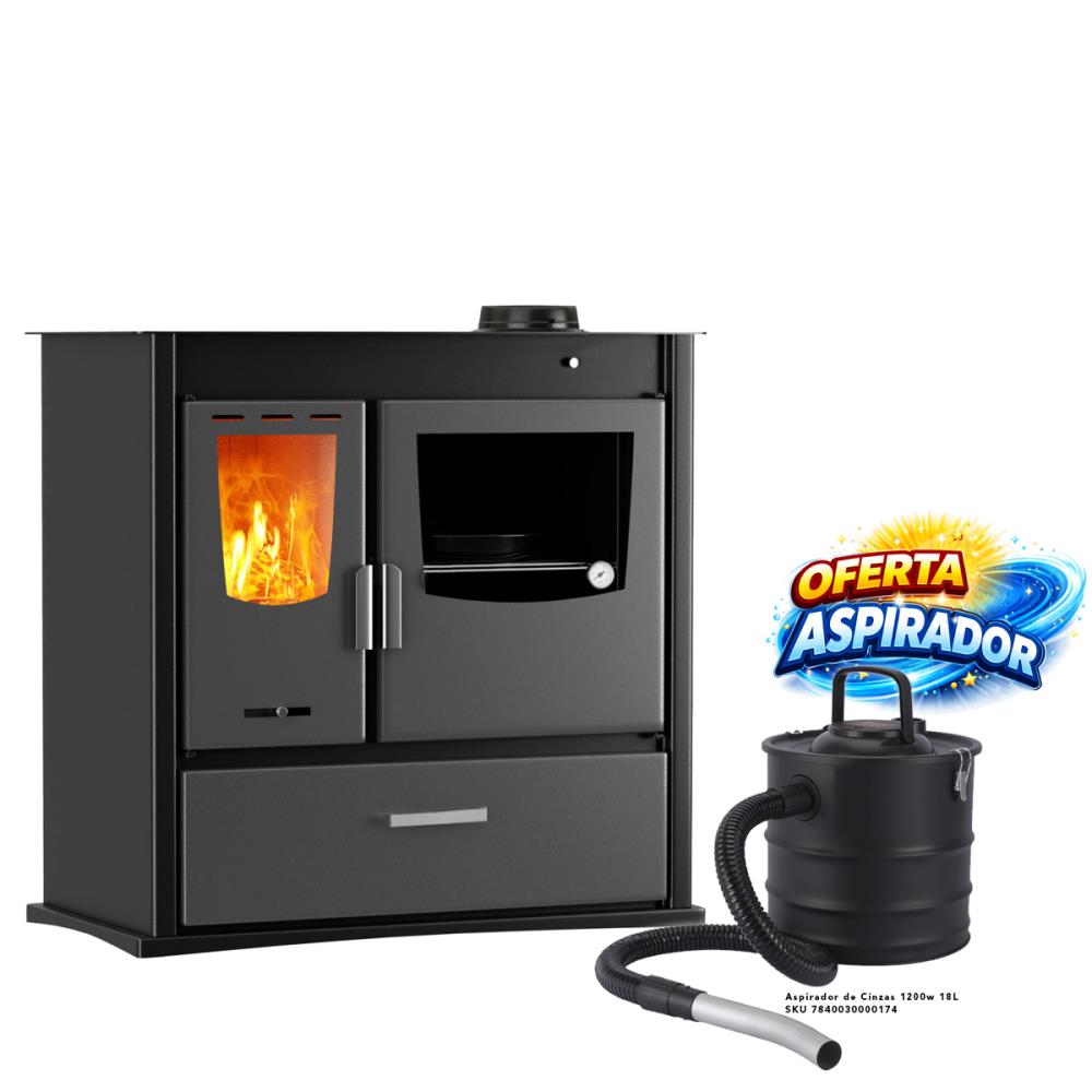 Fogão a Lenha Artom Pine 12kW com Forno