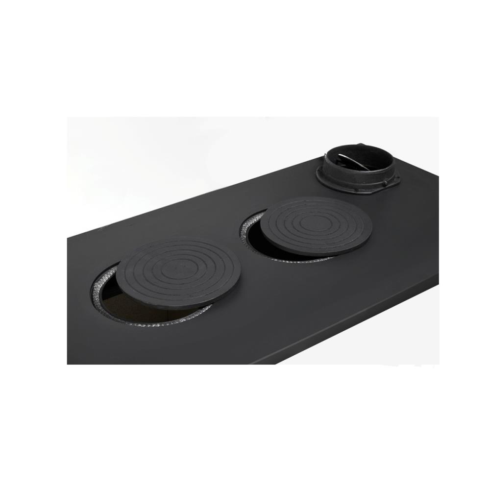Fogão a Lenha Artom Elm 10kW Preto com Forno