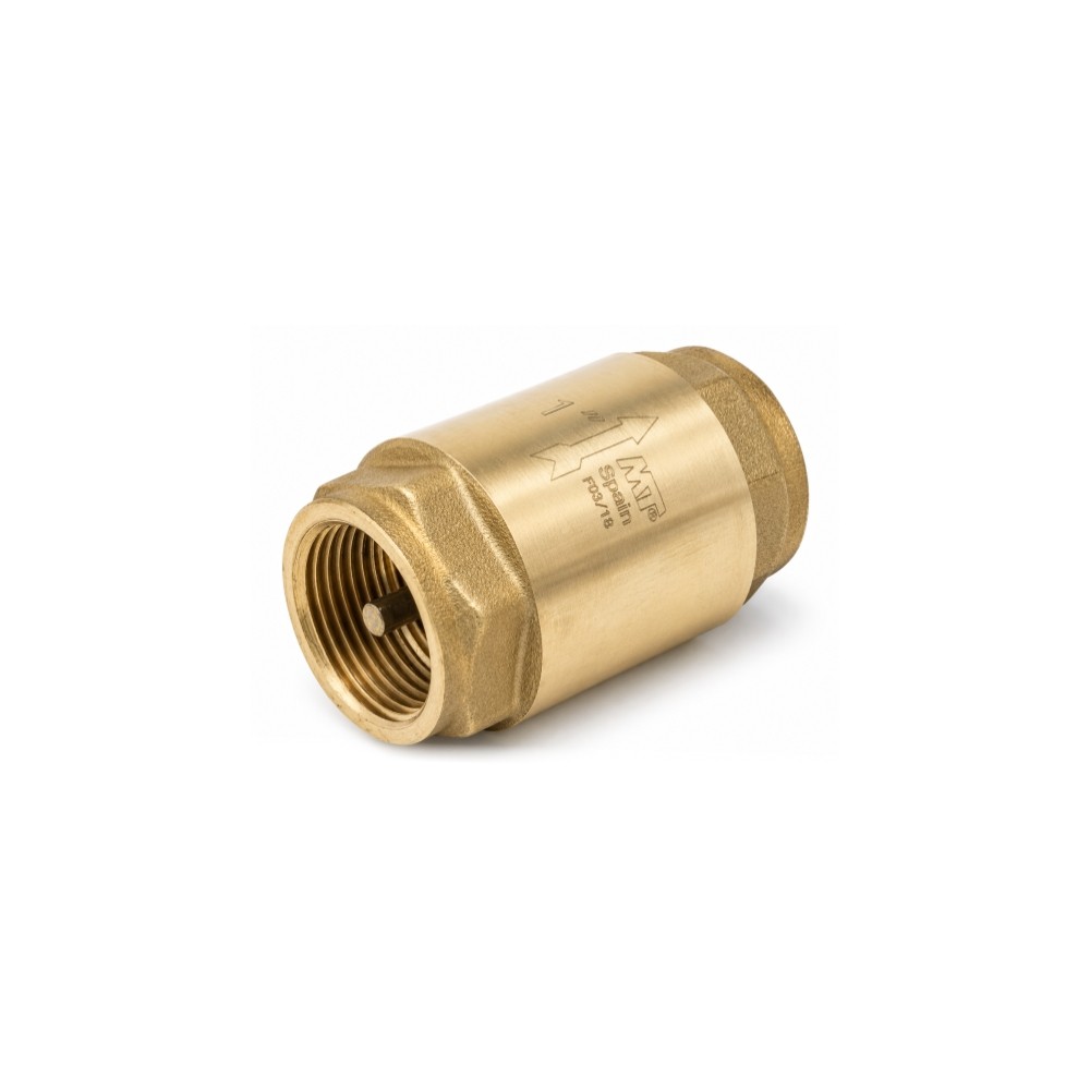 Válvula de Retenção c/ Placa Latão 1" F/F