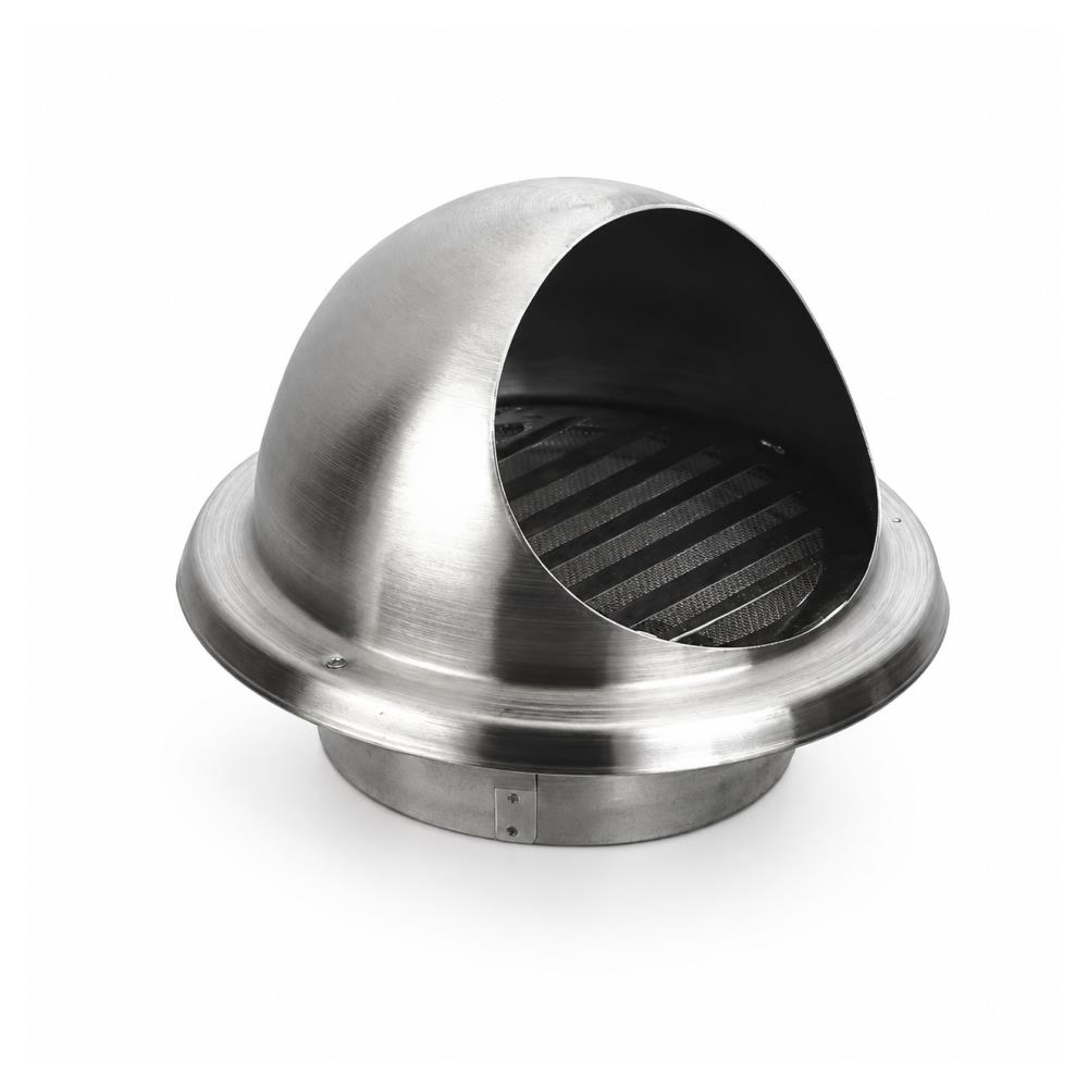 Difusor de Fachada Redondo Inox Exterior Anti-Inseto 150mm