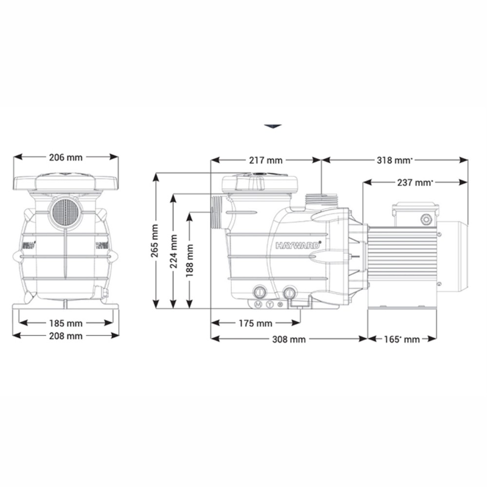 Bomba Starpump 0,75 CV 230V - Hayward